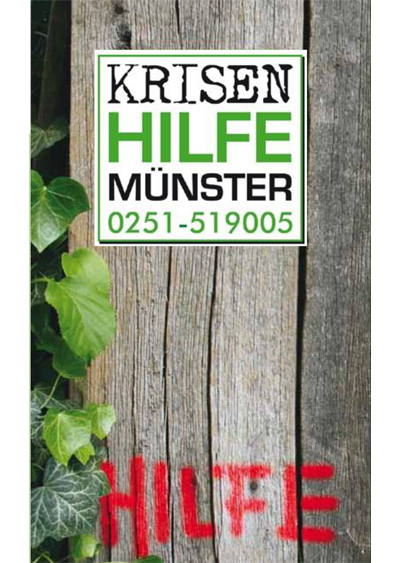 Flyer der Krisenhilfe Münster